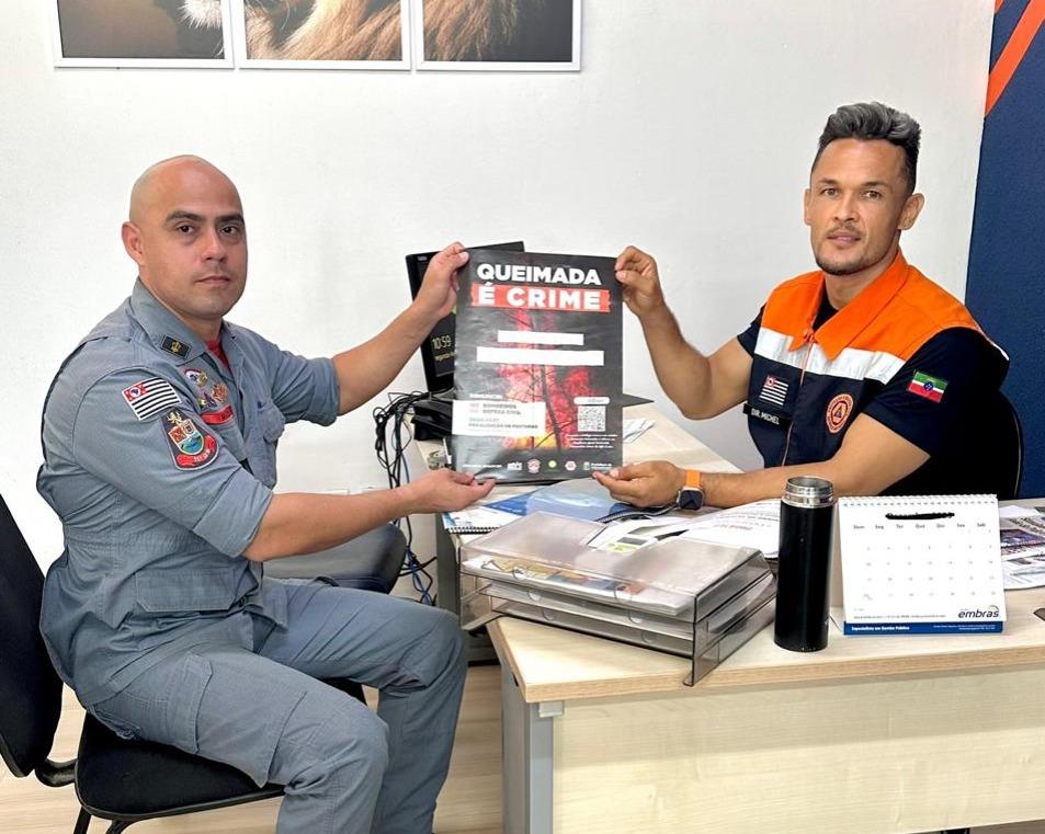 Defesa Civil lança campanha “Queimada é Crime” nesta sexta em Pinda