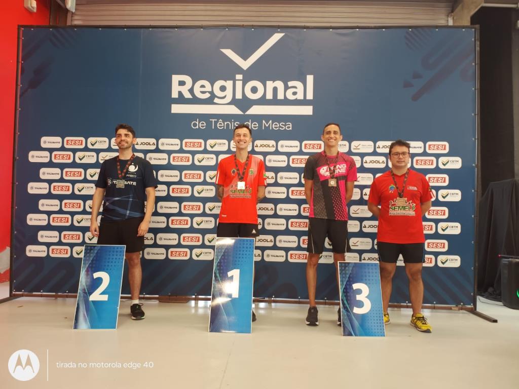 Pinda participa da 3ª etapa da Liga Valeparaibana de Tênis de Mesa