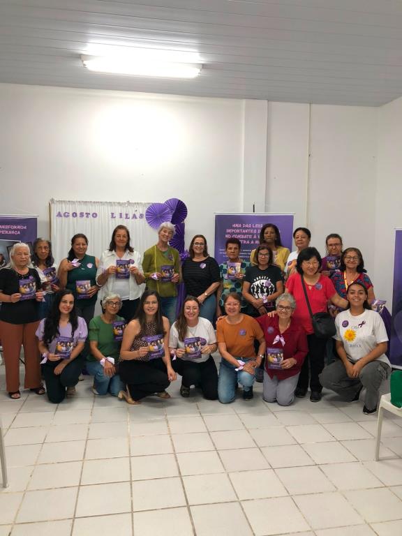Encontro da Mulher Idosa promove reflexão e conscientização sobre o Agosto Lilás em Pinda